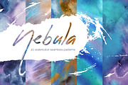 Nebula: watercolor seamless patterns, a Pattern Graphic by Shusha Guna Art (Thumbnail 1 of 10)