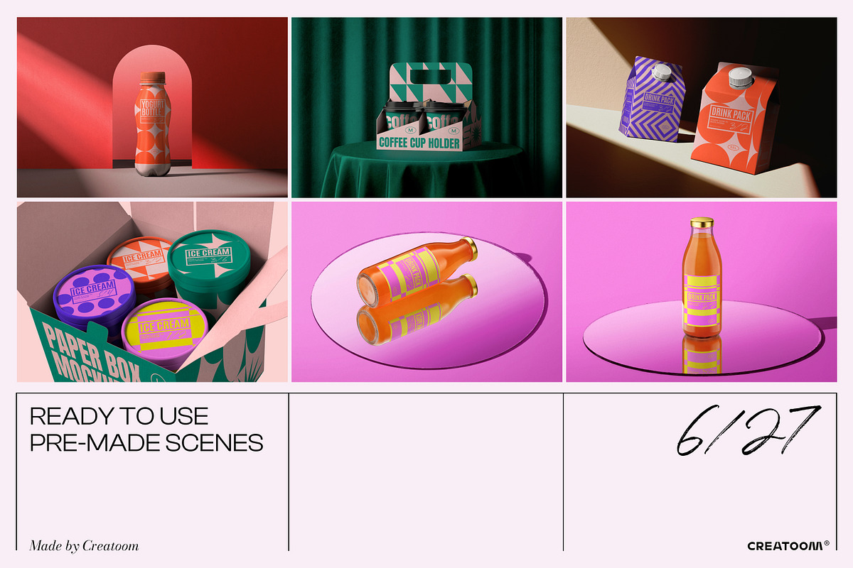 Mockup packaging set - part 2, a Packaging Mockup by Creatoom (Photo 3 of 12)