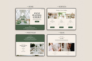 Event Planner Squarespace Website