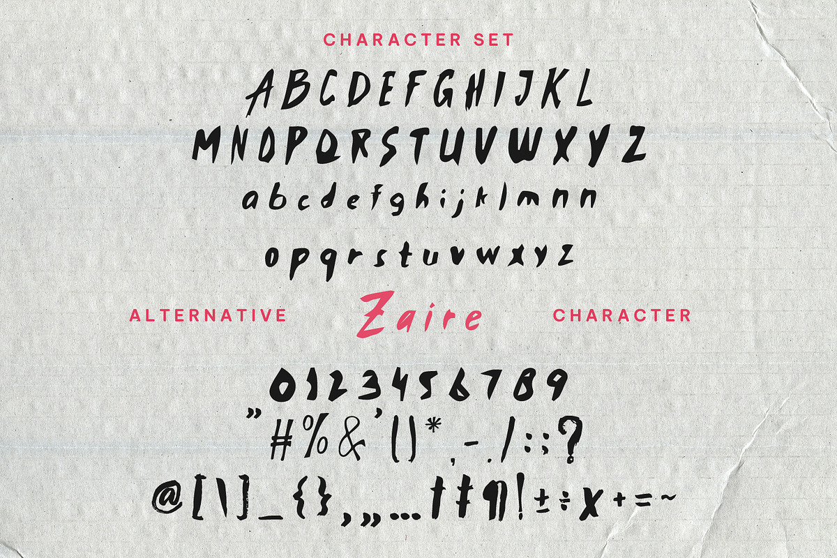 Zaeire Liticum Handmade Display Font, a Handwritten Font by Maulana Creative (Photo 5 of 7)