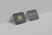Square Business Card Mockup, a Product Mockup by MrLetters (Thumbnail 2 of 5)