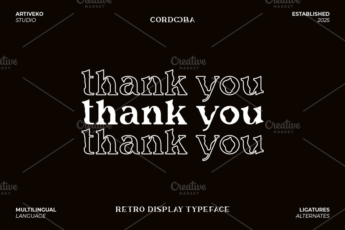 Cordooba Display Serif Font, a Serif Font by Artiveko (Photo 7 of 7)