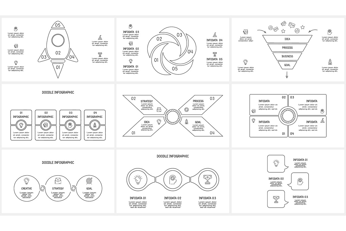 Doodle Presentation Canva Template 2 preview 7