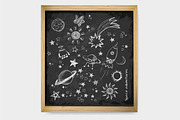 Astronomy and space doodle elements, a Technology Illustration by Elina_Li (Thumbnail 8 of 18)