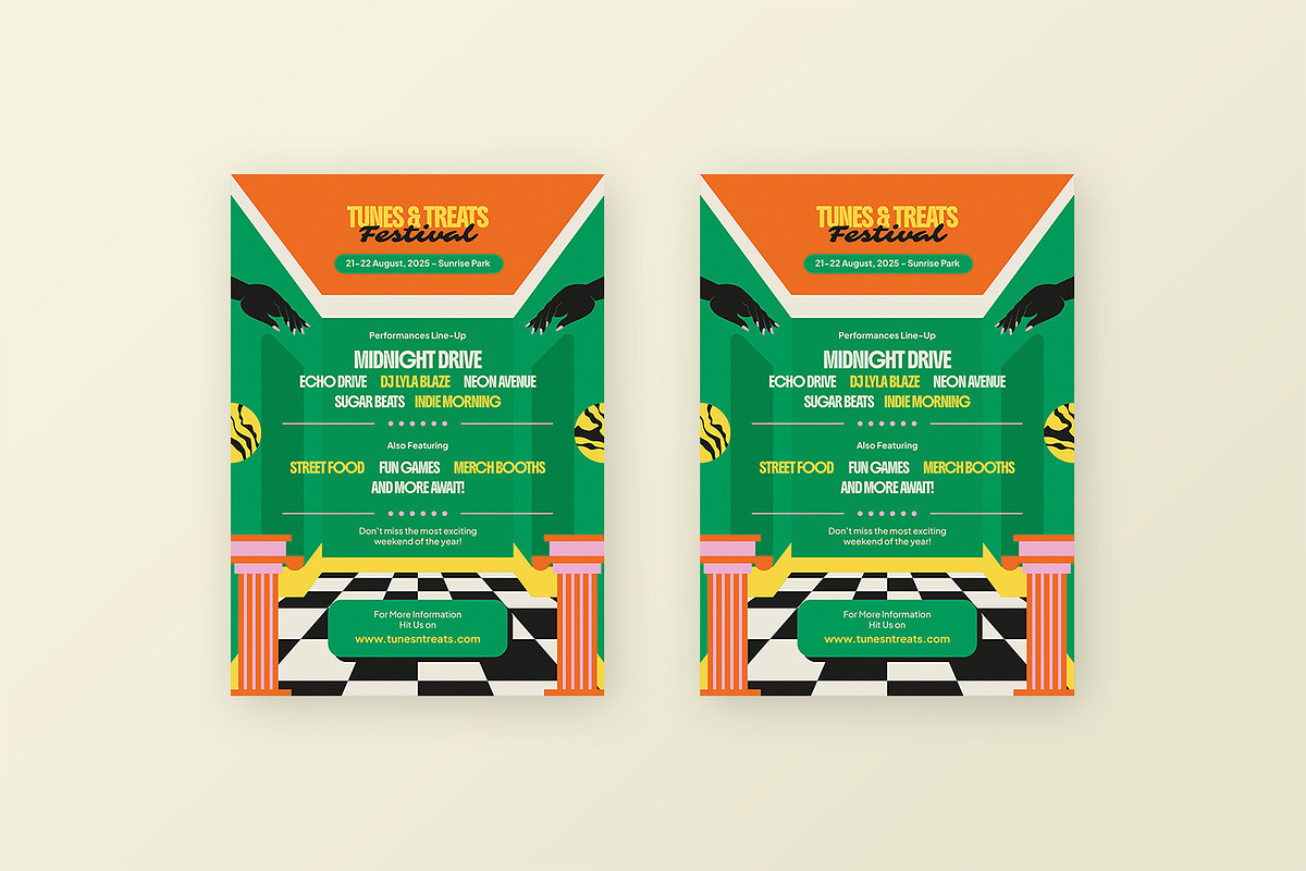 Tunes & Treat Fest - Flyer Template, a Flyer Template by StreaksideStd (Photo 3 of 3)