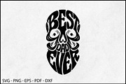 Best Dad Ever Skull SVG, an Object Graphic by BeeCraftR (Thumbnail 2 of 3)