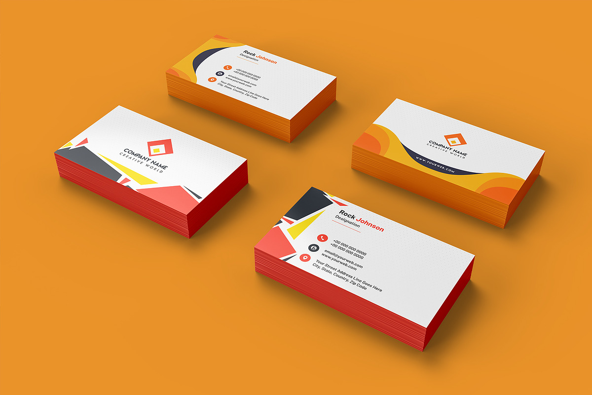Business Card Mockups - 10 Views, an Advertising Mockup by Illusiongraphic (Photo 8 of 24)