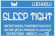 Sleep Tight font, a Font by weknow (Thumbnail 1 of 8)