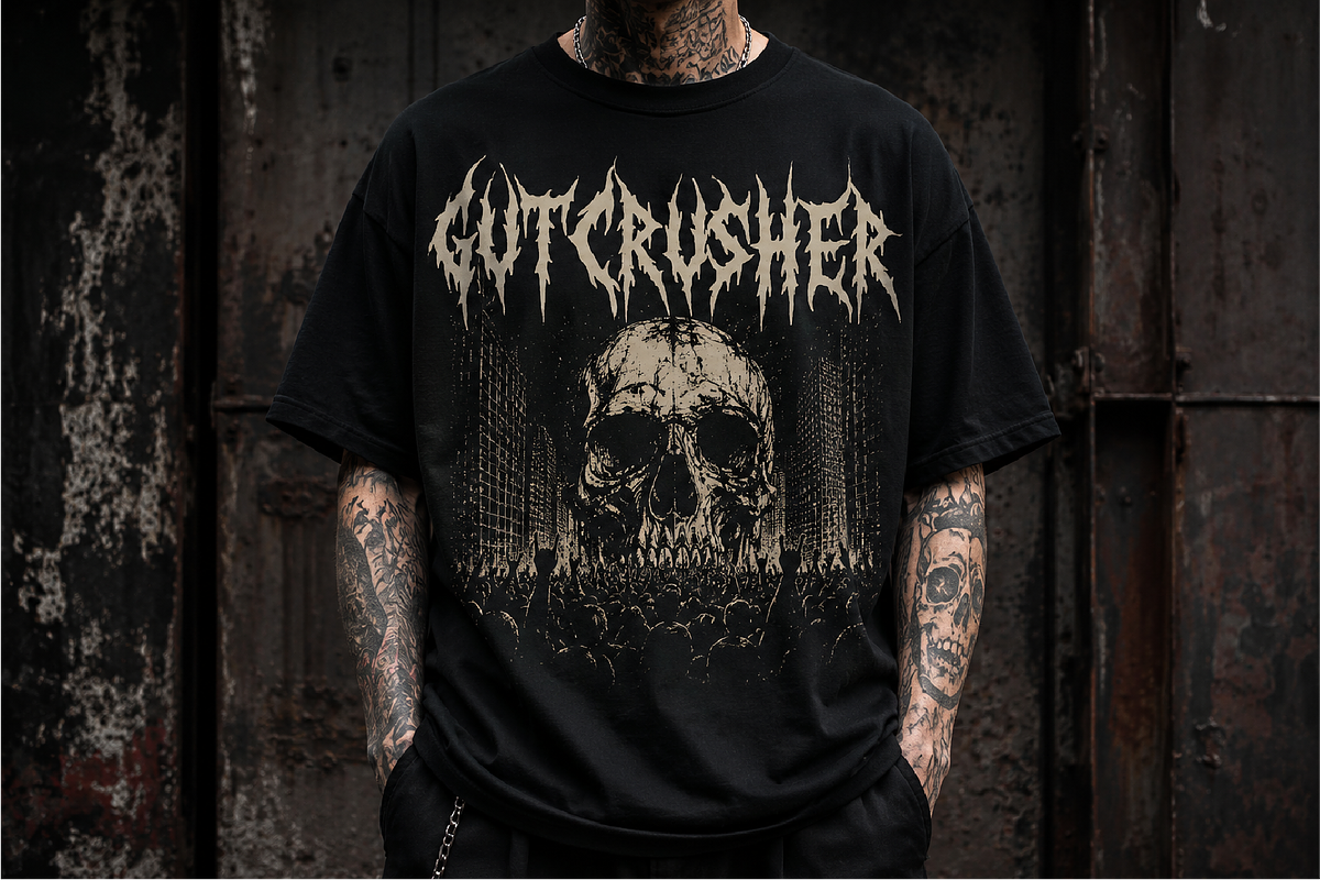 Disgrowl Carnage Death Metal Font, a Blackletter Font by Ronny Studio (Photo 3 of 9)