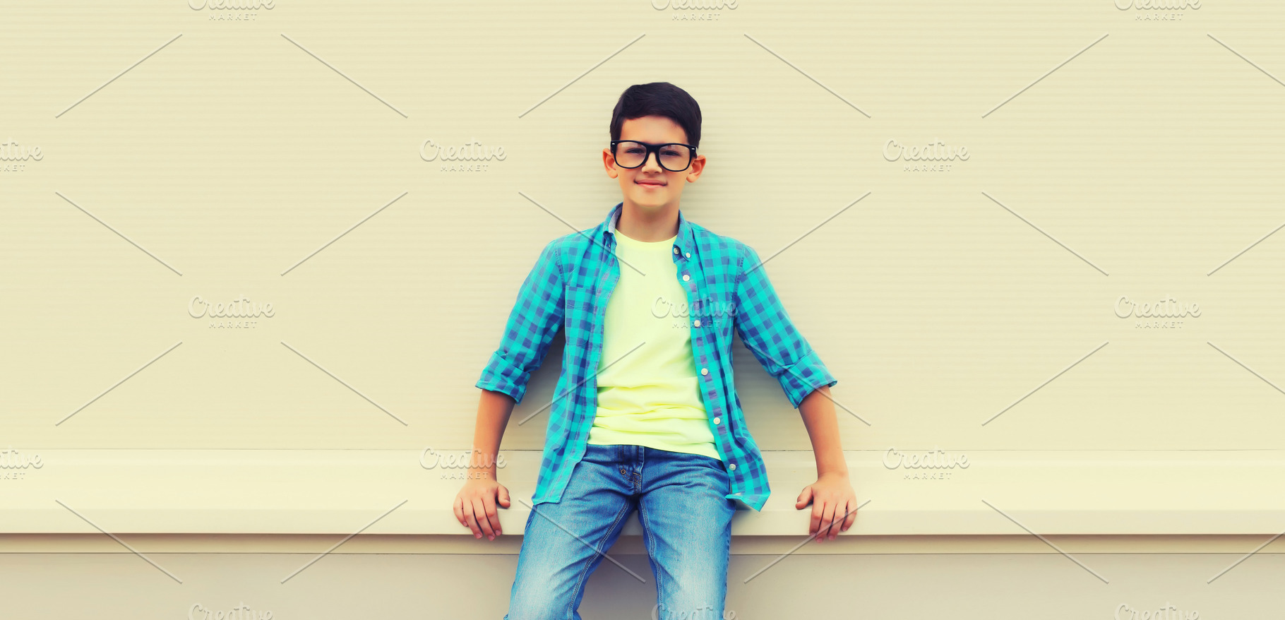 Happy smiling teenager boy in eyegla, a Person Photo by Rohappy