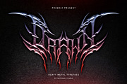 Drawn | Metal Font, a Blackletter Font by WingBuk (Thumbnail 1 of 13)