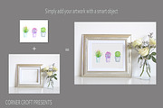 Silver Photo Frame Mockup Bundle, a Print Template by Corner Croft (Thumbnail 3 of 5)