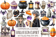 Halloween Sublimation Clipart, an Illustration by OK Design (Thumbnail 1 of 5)