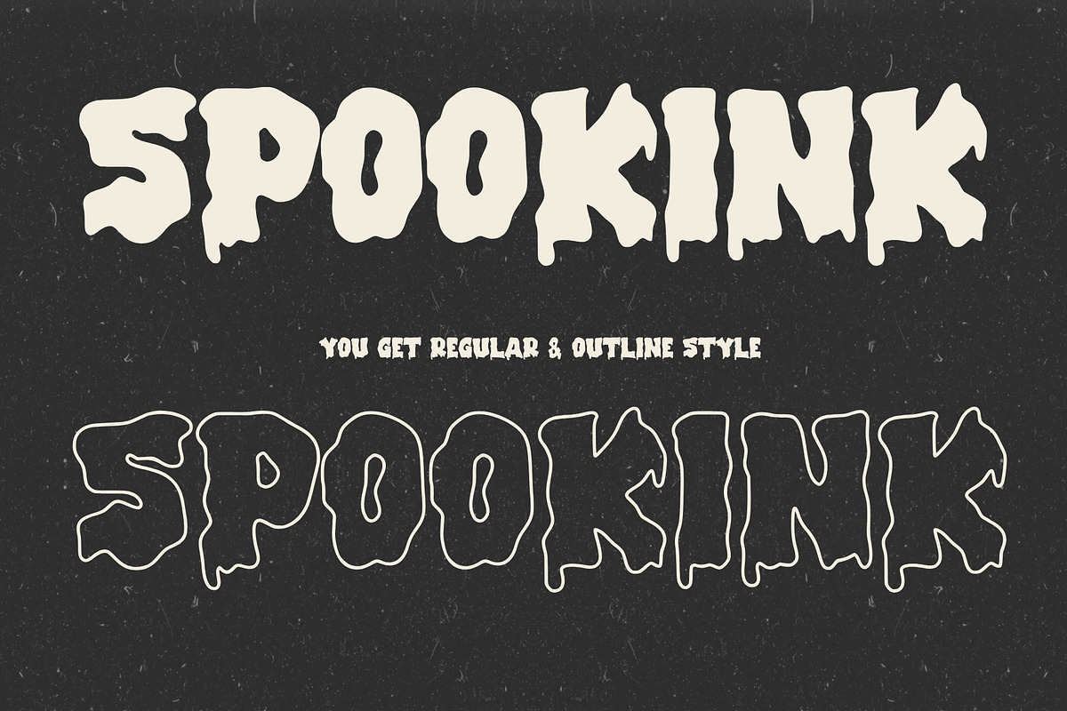 SpookInk - Halloween Font, a Font by Arendxstudio (Photo 2 of 10)