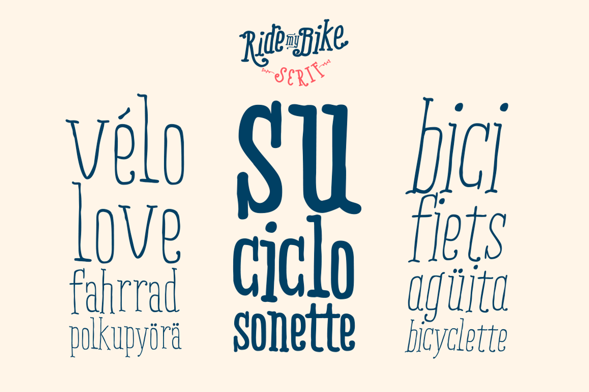 Ride my Bike Serif, a Serif Font by Latinotype (Photo 4 of 5)