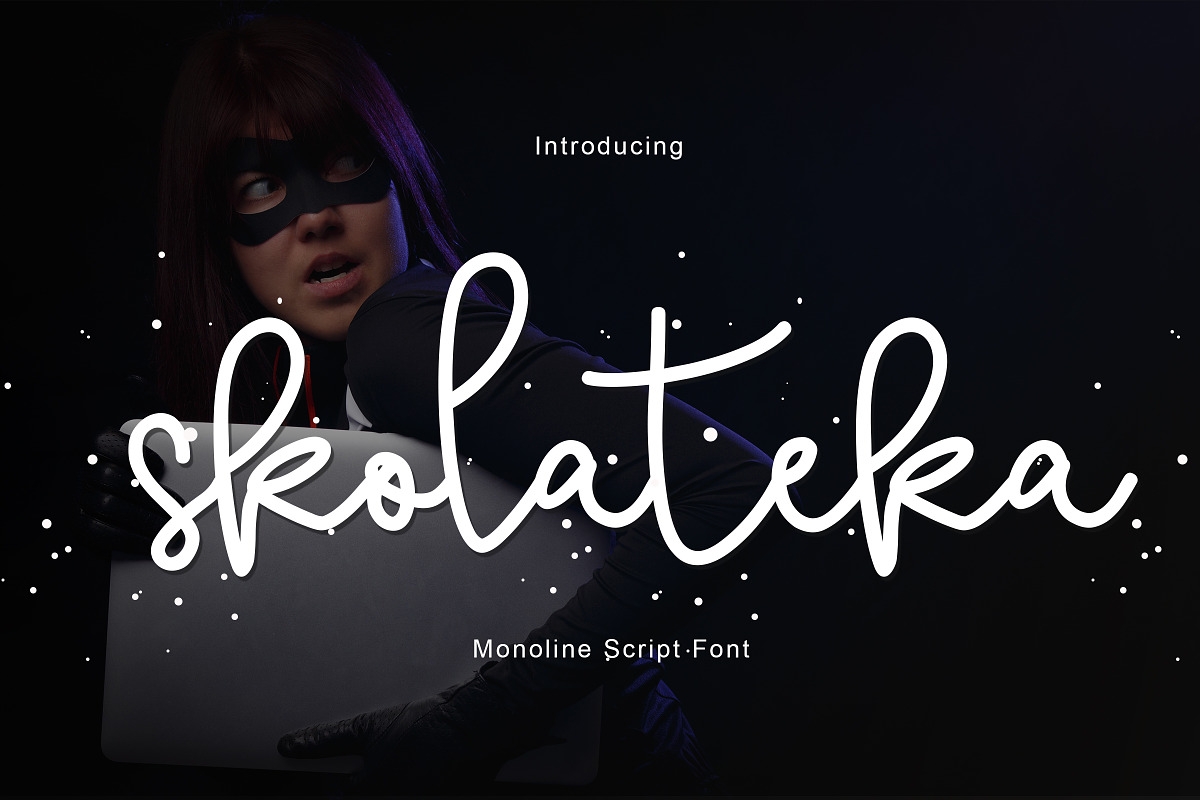 skolateka - handwritten typeface preview 2