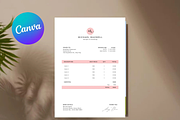 Invoice Template Printable Pink, a Card Template by Climbwithelevator (Thumbnail 3 of 10)