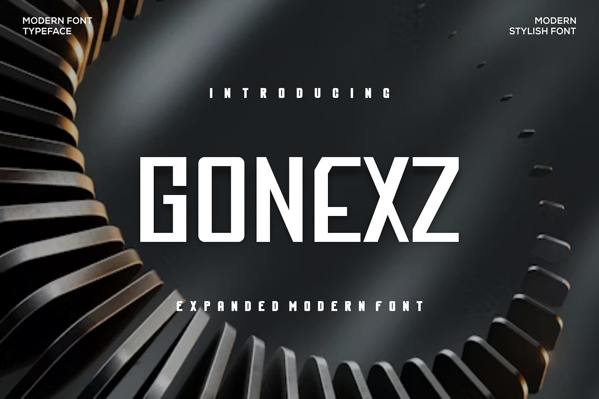 Gonexz Font, a Sans Serif Font by agusariyadi (Photo 1 of 5)