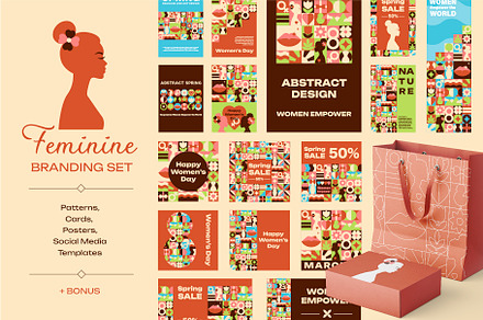 Mosaic Feminine Design Set