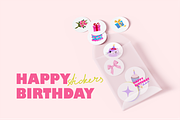 HAPPY BIRTHDAY clipart collection, a Decorative Illustration by UnaAnya (Thumbnail 7 of 7)