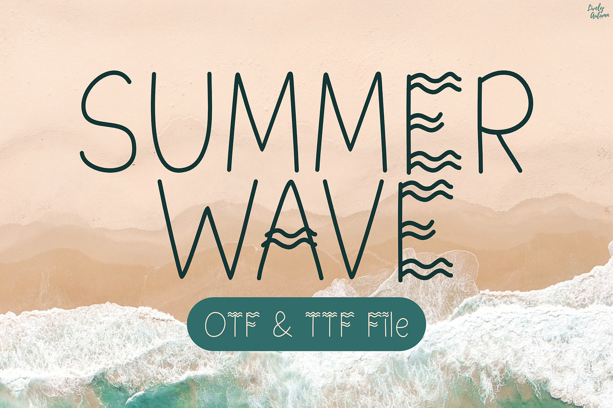 Summer Wave | Handwriting Font, a Handwritten Font by LivelyAutumn11.11 (Photo 1 of 5)