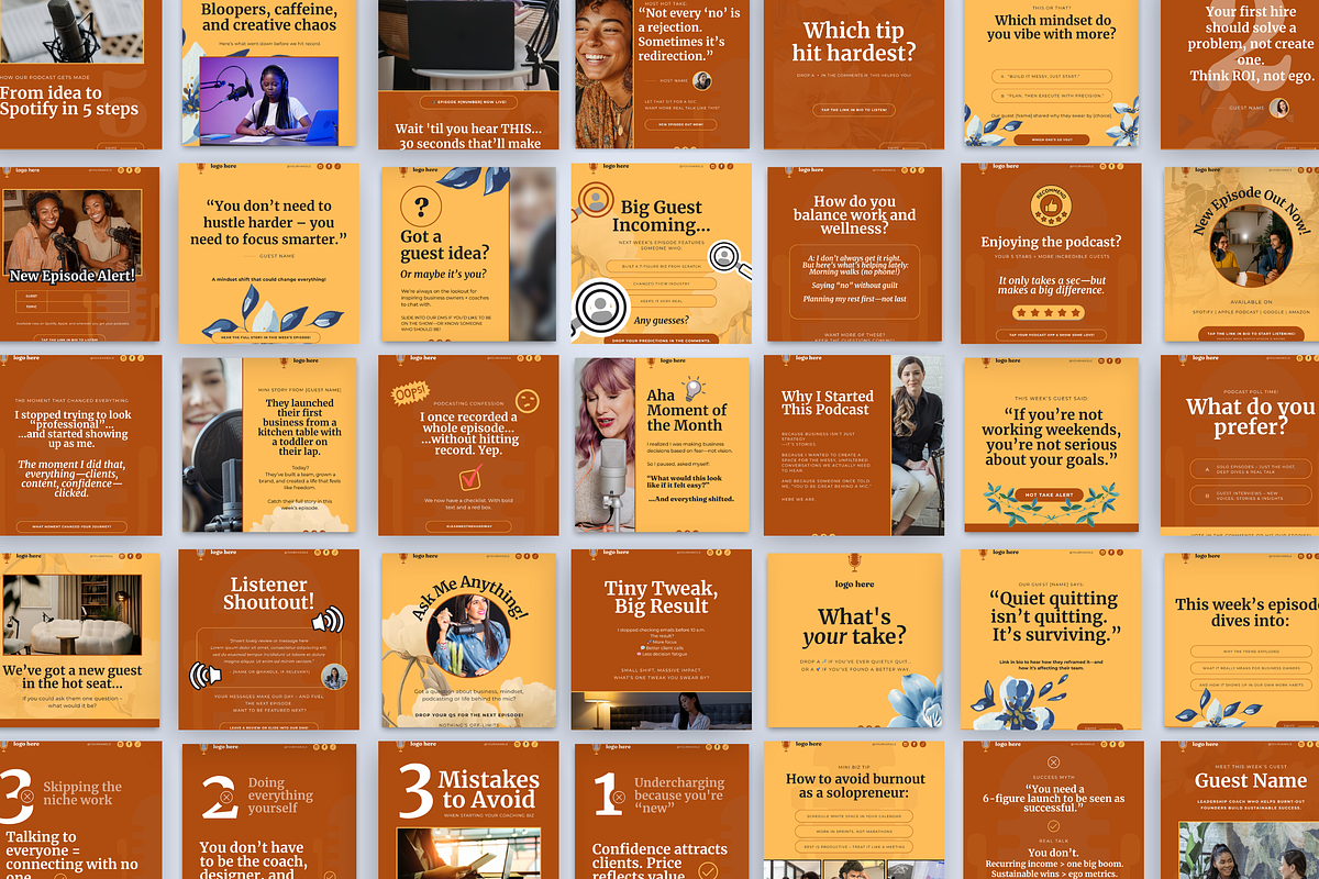 PODCAST INSTAGRAM POSTS TEMPLATE preview 4