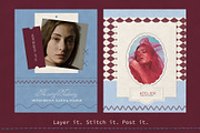 Stitched Paper Vellum Collage Kit, an Object Graphic by Anzhelika (Thumbnail 2 of 9)