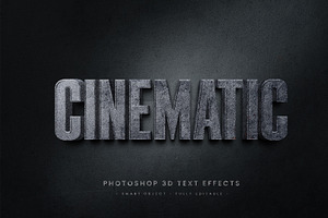 Cinematic Text Effect PSD