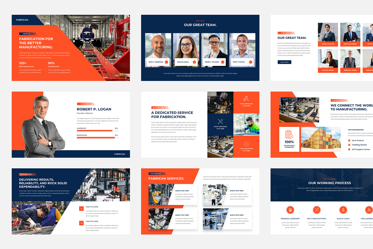 Fabrican - Manufacturing Industry, a Presentation Template by Biwarastudio (Photo 3 of 5)