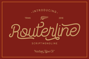 Routerline - Script Monoline Font