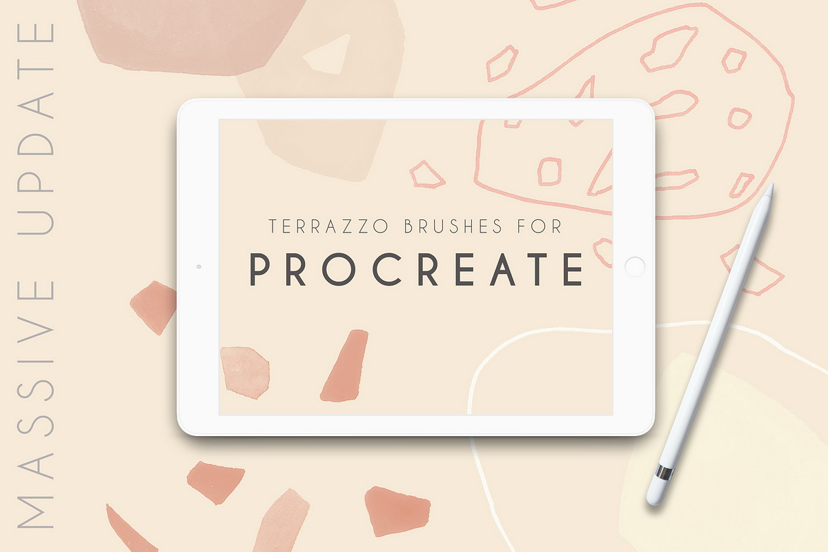 Terrazzo Photoshop Procreate Brushes, a Brush Add-On by Struvictory.art (Photo 9 of 9)