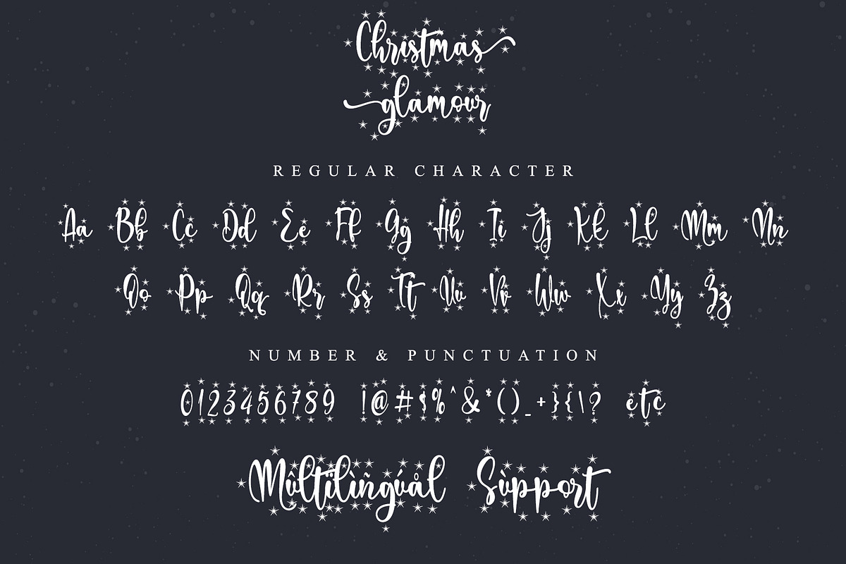 Christmas glamour, a Script Font by Letterara (Photo 7 of 9)