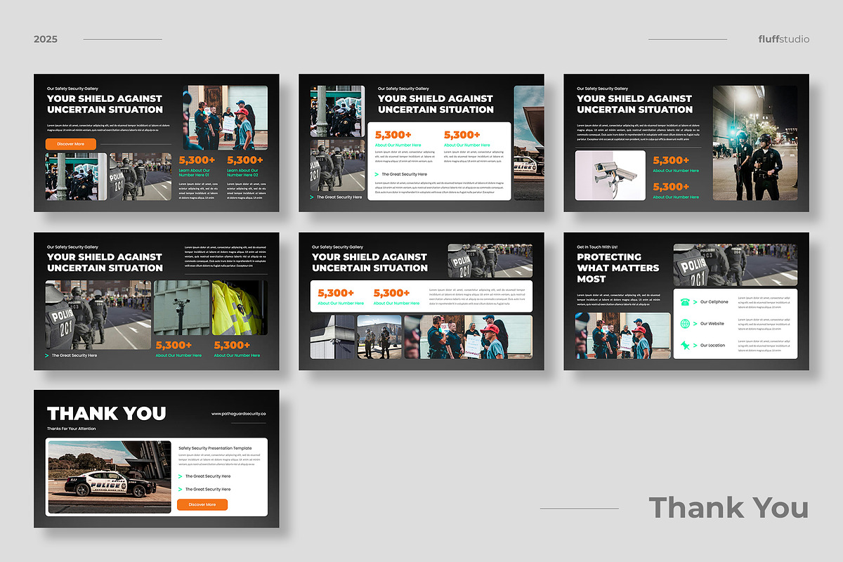 Security & Safety Powerpoint, a Presentation Template by fluffstudio (Photo 4 of 4)