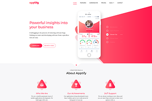 Apptify - App Landing Page With Blog