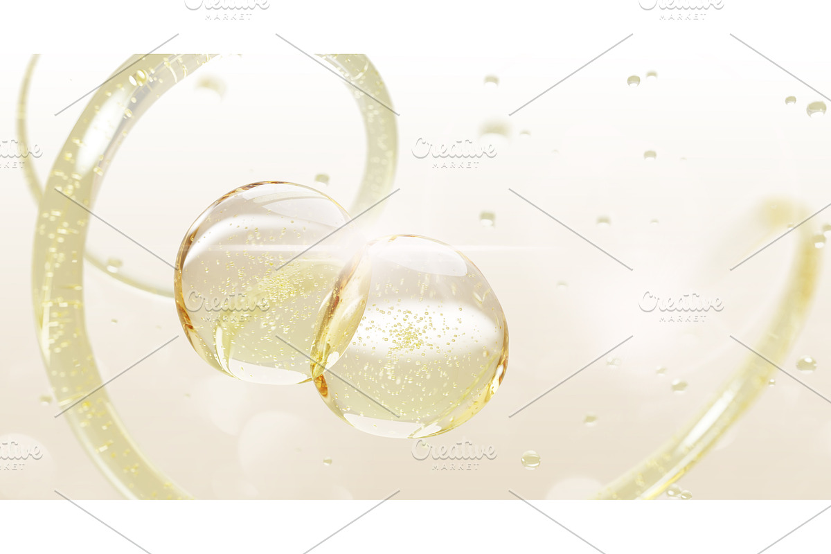 3d gold liquid texture with oil, a Texture Illustration by Marozhkastudio
