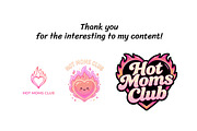 Hot Mom Summer Clipart Set - 16 PNG, a Decorative Illustration by InkyQueenArt (Thumbnail 6 of 6)