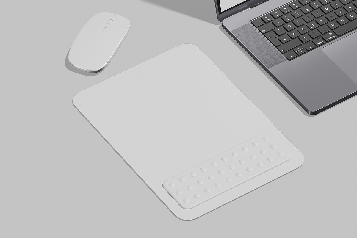 Mouse Pad Mockup, a Wearable Device Mockup by Unerispace (Photo 3 of 5)