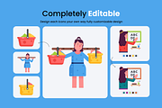 Animated Flat Girls Icons, a Duotone Icon by Prosymbols (Thumbnail 4 of 10)