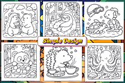 Cozy Routine Coloring Pages – Kawaii, an Animal Illustration by Ink Gallery (Thumbnail 4 of 4)