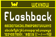 Flashback font, a Font by weknow (Thumbnail 1 of 8)