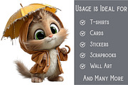 Cute Cat Clipat Bundle, an Icon by Pixels.Craft (Thumbnail 3 of 6)