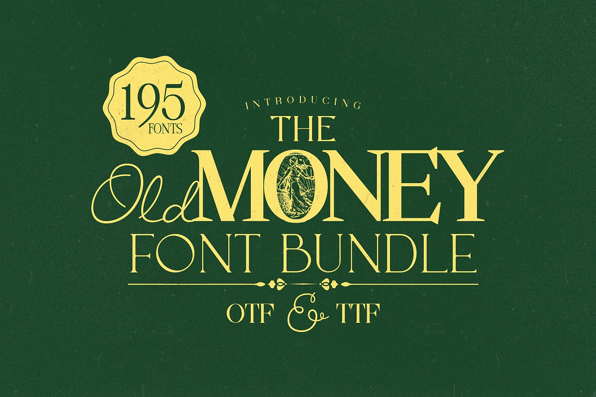 Old Money Aesthetic Font Bundle, a Serif Font by HipFonts (Photo 1 of 10)