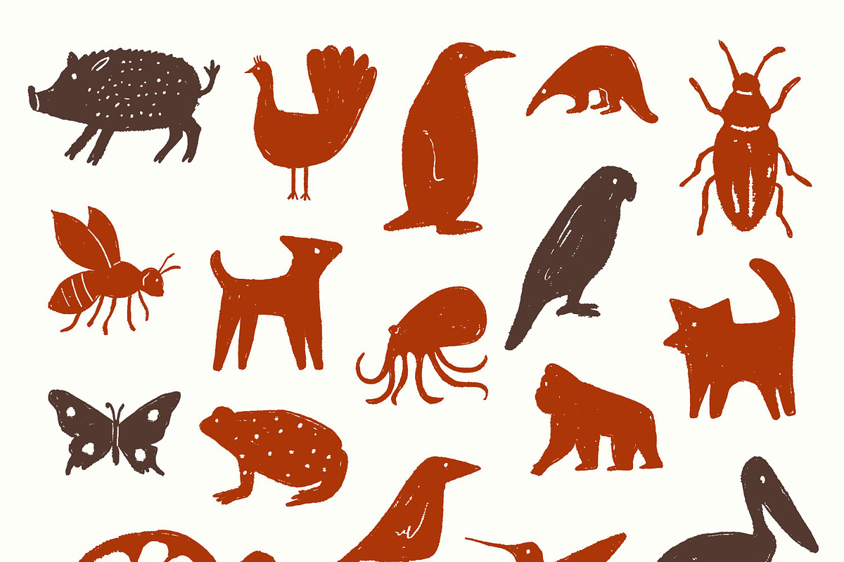 Textured Animals: 123 Elements, an Animal Illustration by Veyla (Photo 5 of 14)