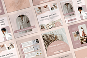 Nude Instagram templates for Canva, a Social Media Template by Templates Boutique (Thumbnail 2 of 9)