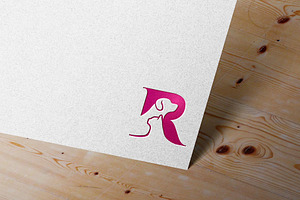 R Letter Pet Logo