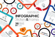 Infographic Stickers & Frames, a Presentation Template by Andrew Kras Design (Thumbnail 1 of 6)