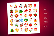 Christmas Emojis Set, an Emoji Icon by Voysla's Shop (Thumbnail 3 of 8)