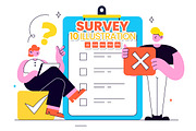 10 Survey Vector Illustration, a Technology Illustration by denayunebgt (Thumbnail 1 of 4)