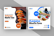 Bluefin Tuna Sale Social Media post, a Social Media Template by nandinigraphics (Thumbnail 1 of 2)