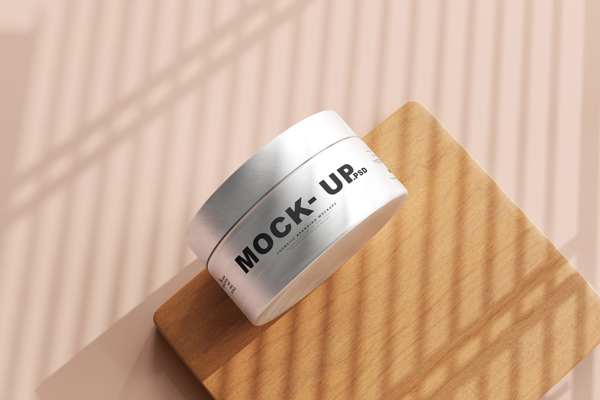 Aluminum Cosmetic Mockup Bundle, a Cups & Container Mockup by pmvch (Photo 204 of 206)